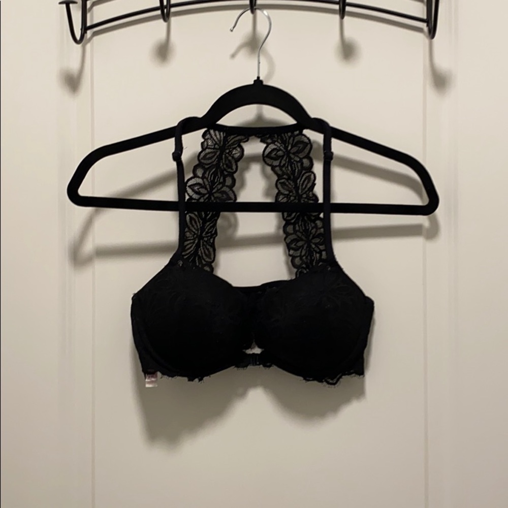 Pink Front Close Push Up Bra